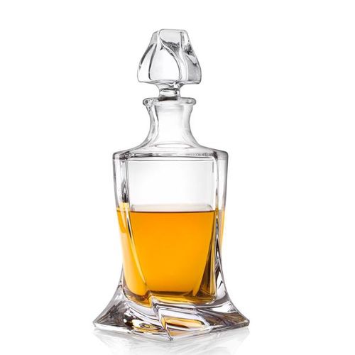 Crystalite Bohemia Skleněná karafa na whisky Quadro 0,85 l