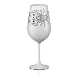 Crystalex sklenice Zvěrokruhy Štír bílá 550 ml