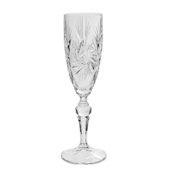 Bohemia Jihlava broušené sklenice na sekt Pinwheel 180 ml 6 ks