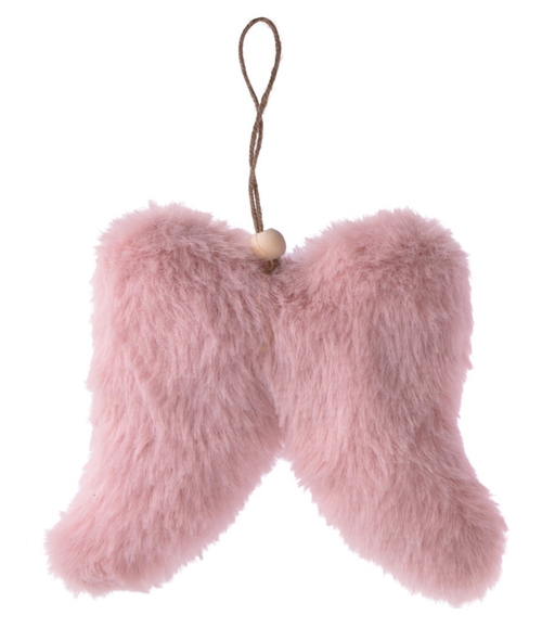 Závěsná dekorace KŘÍDLA ,10cm, růžová