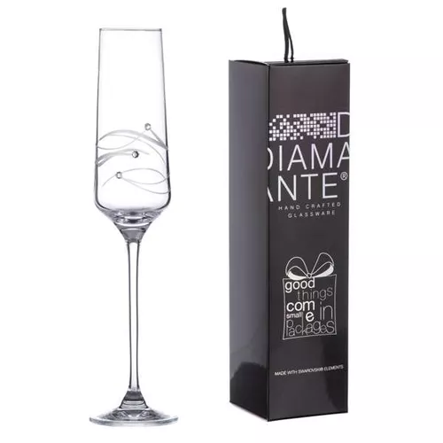 Diamante JFY Spiral sklenice na sekt 190 ml