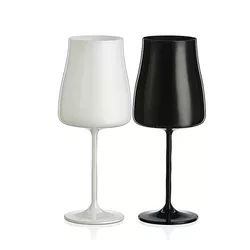 Crystalex Sklenice na víno Black White 400 ml 2 ks