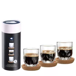 Leonardo sklenice na espresso s podšálky Gocce 60 ml 6 ks