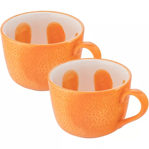 Sada keramických jumbo hrnků Tropicana pomeranč 470 ml, 2 ks