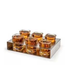 Leopold Vienna sklenice na panáky s tácem 50 ml 6 ks