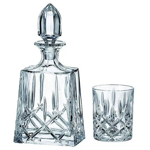 Crystal Bohemia Sheffield line whisky set (1+6)
