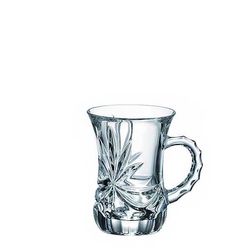 Crystal Bohemia hrnky Mašle 120 ml, 6 ks