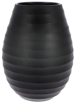 Břidlicově černá váza 23 cm