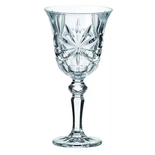 Crystal Bohemia sklenice na víno Lorey ribbon 220 ml 6 ks