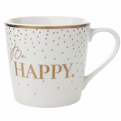 Florina Porcelánový hrnek Gold Happy, 400 ml